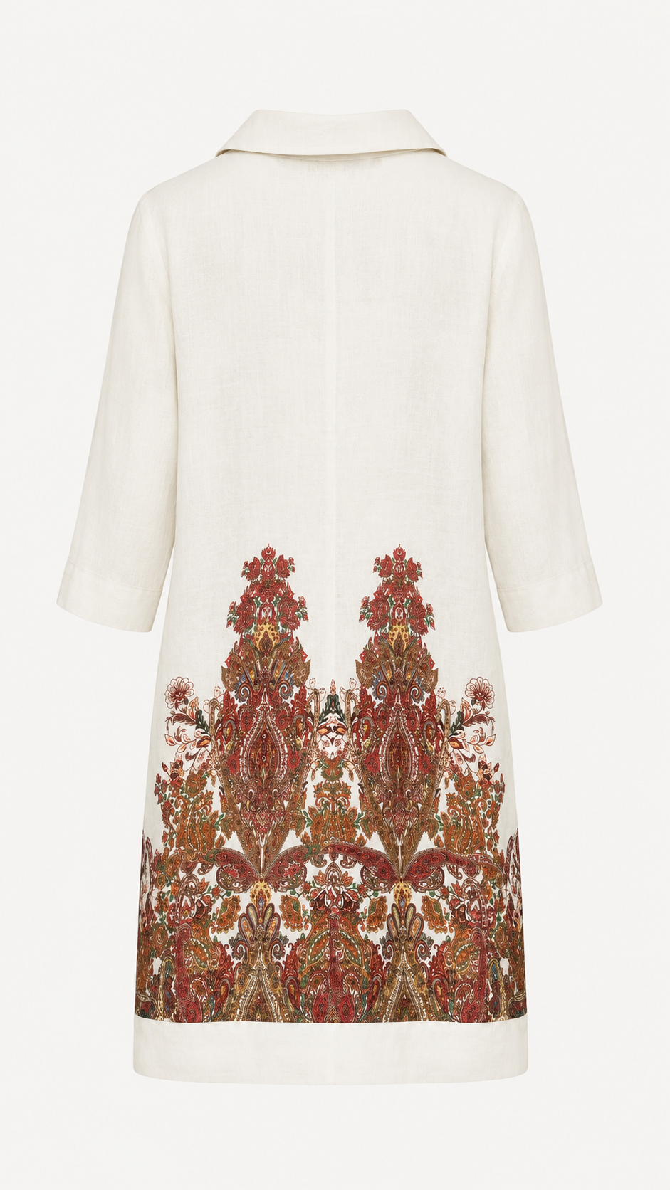 Paisley Breeze Linen Dress