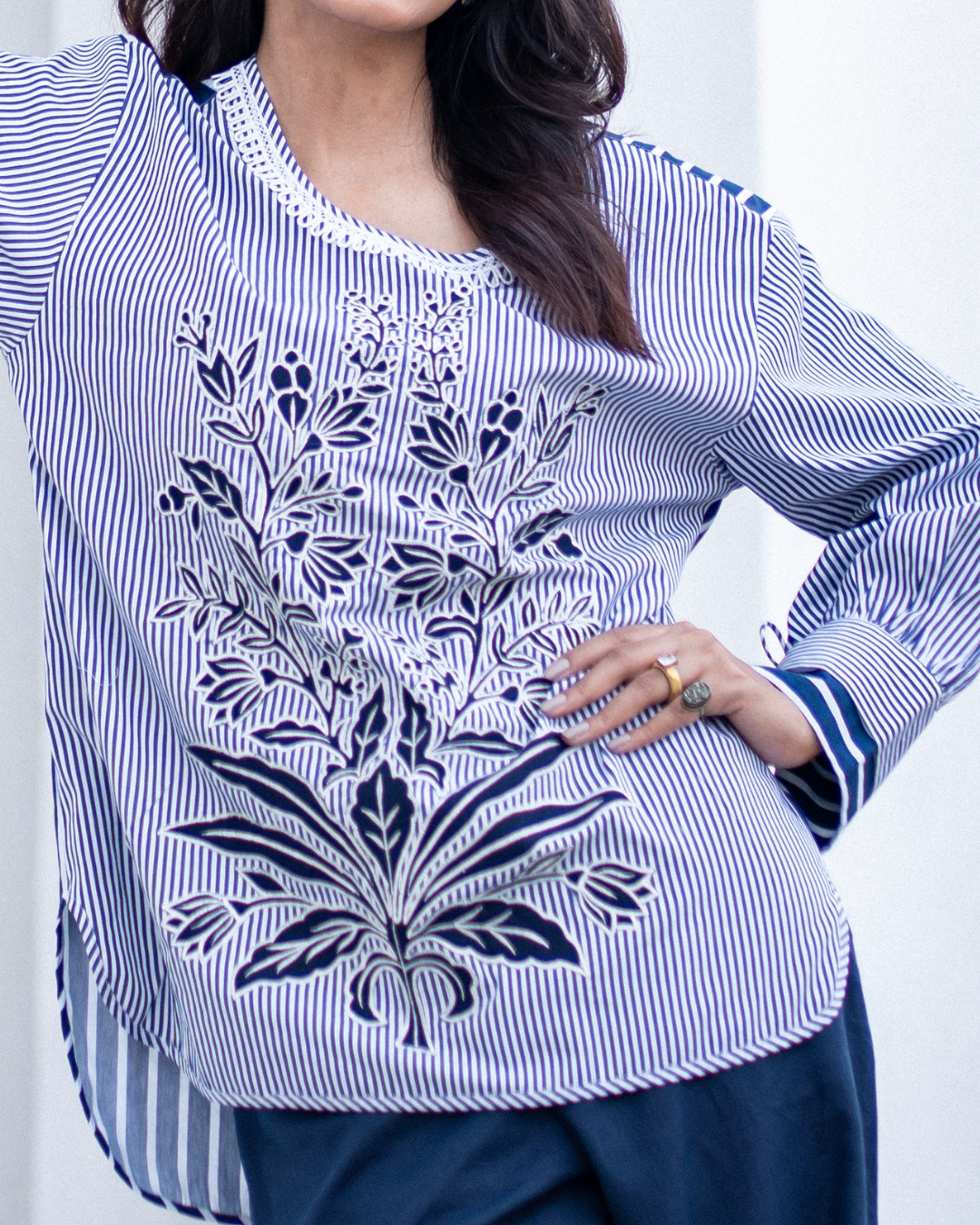 Coastal Calm Stripes cotton