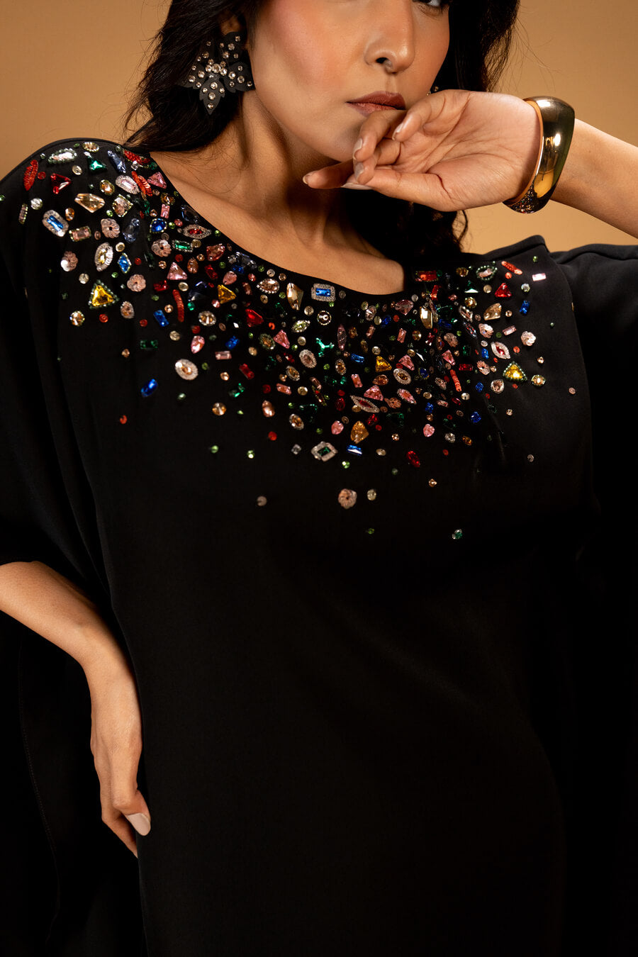Celestial Noir Kaftan