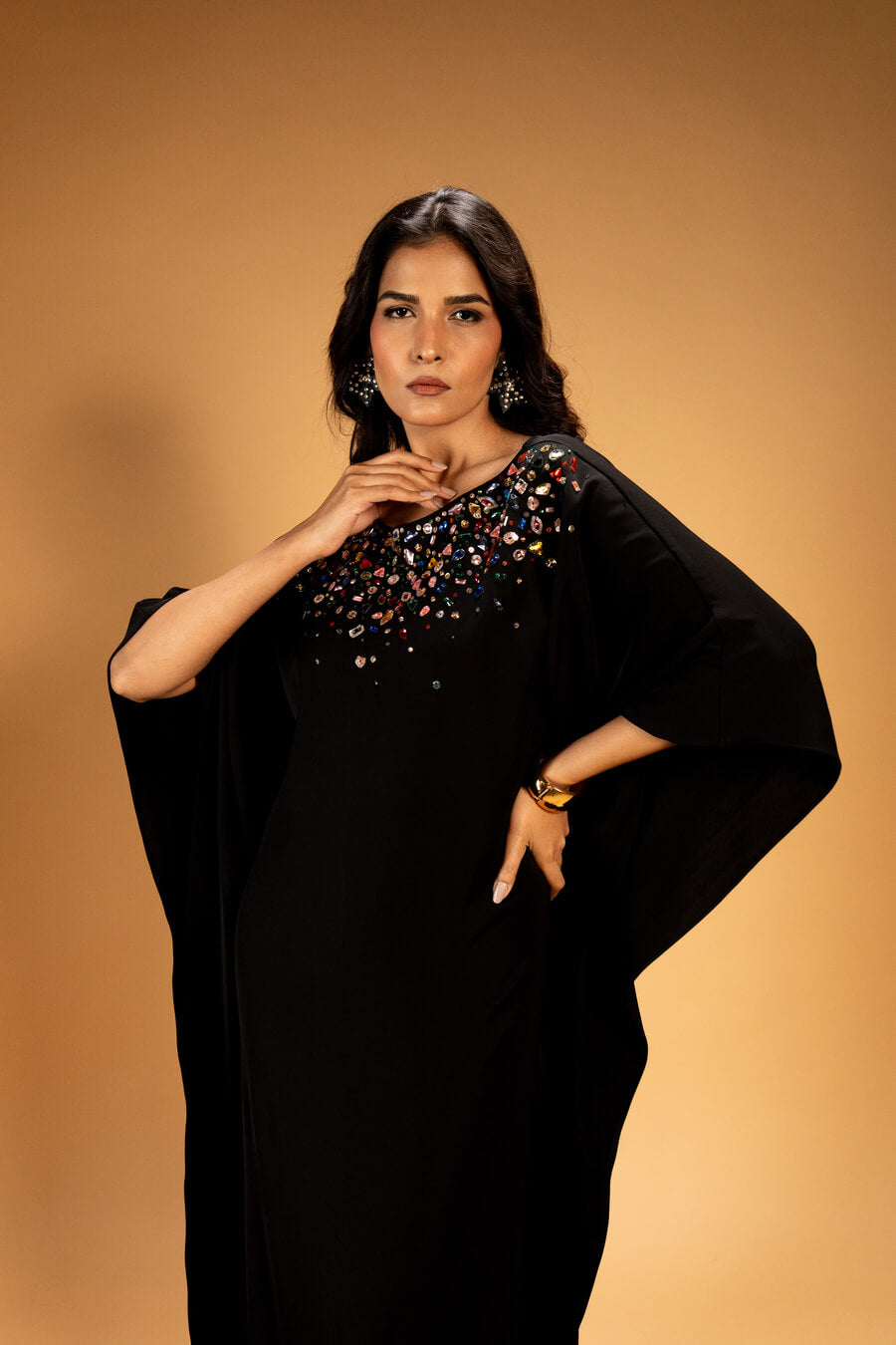 Celestial Noir Kaftan