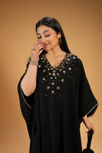 Noir Sequin Kaftan