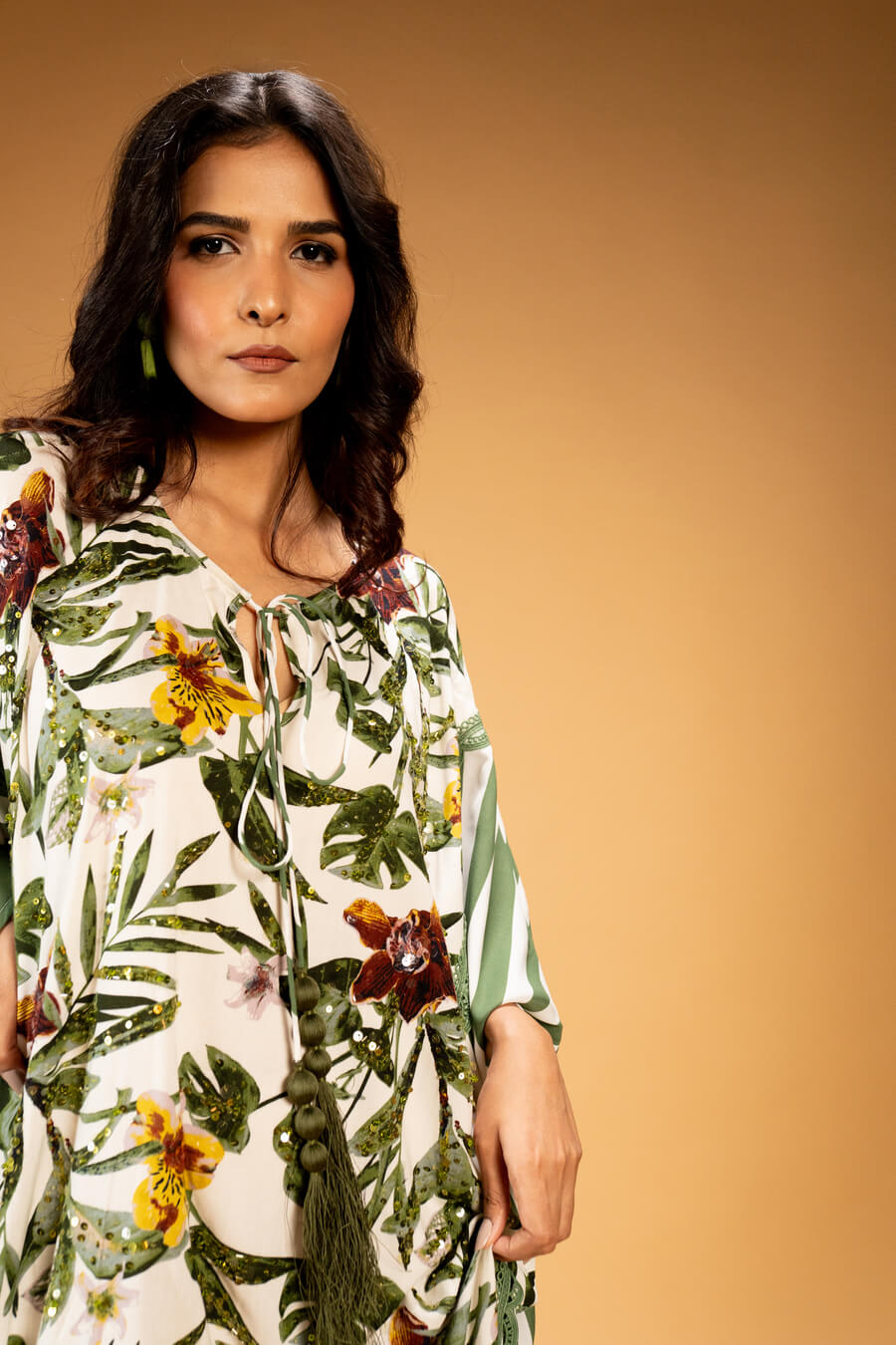 Fusion Stripe Kaftan