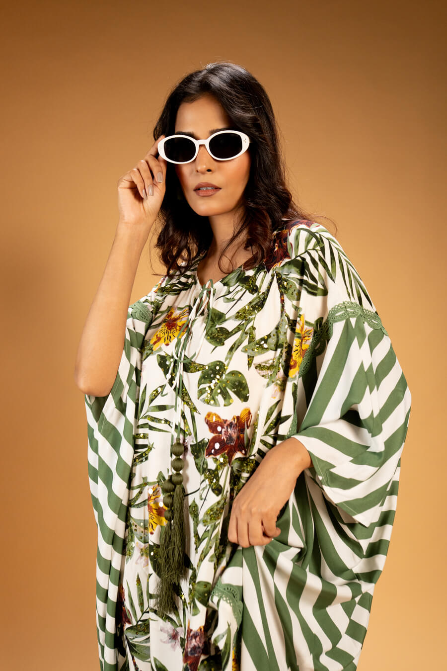 Fusion Stripe Kaftan