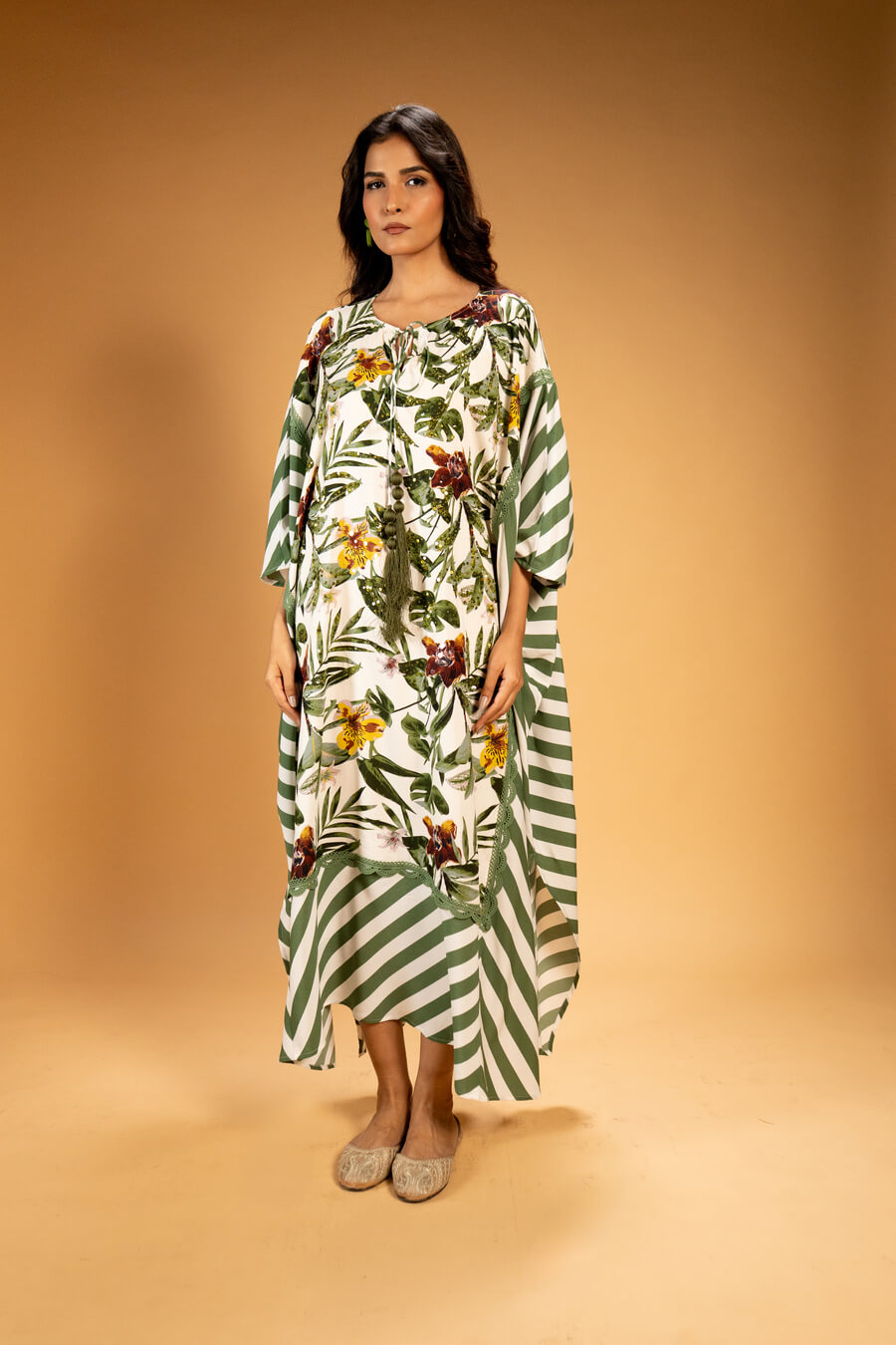 Fusion Stripe Kaftan