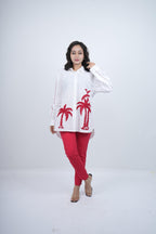 Tropical Muse Embroidered Co-ord Set