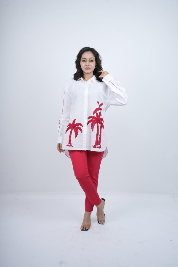 Tropical Muse Embroidered Co-ord Set