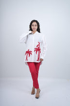 Tropical Muse Embroidered Co-ord Set