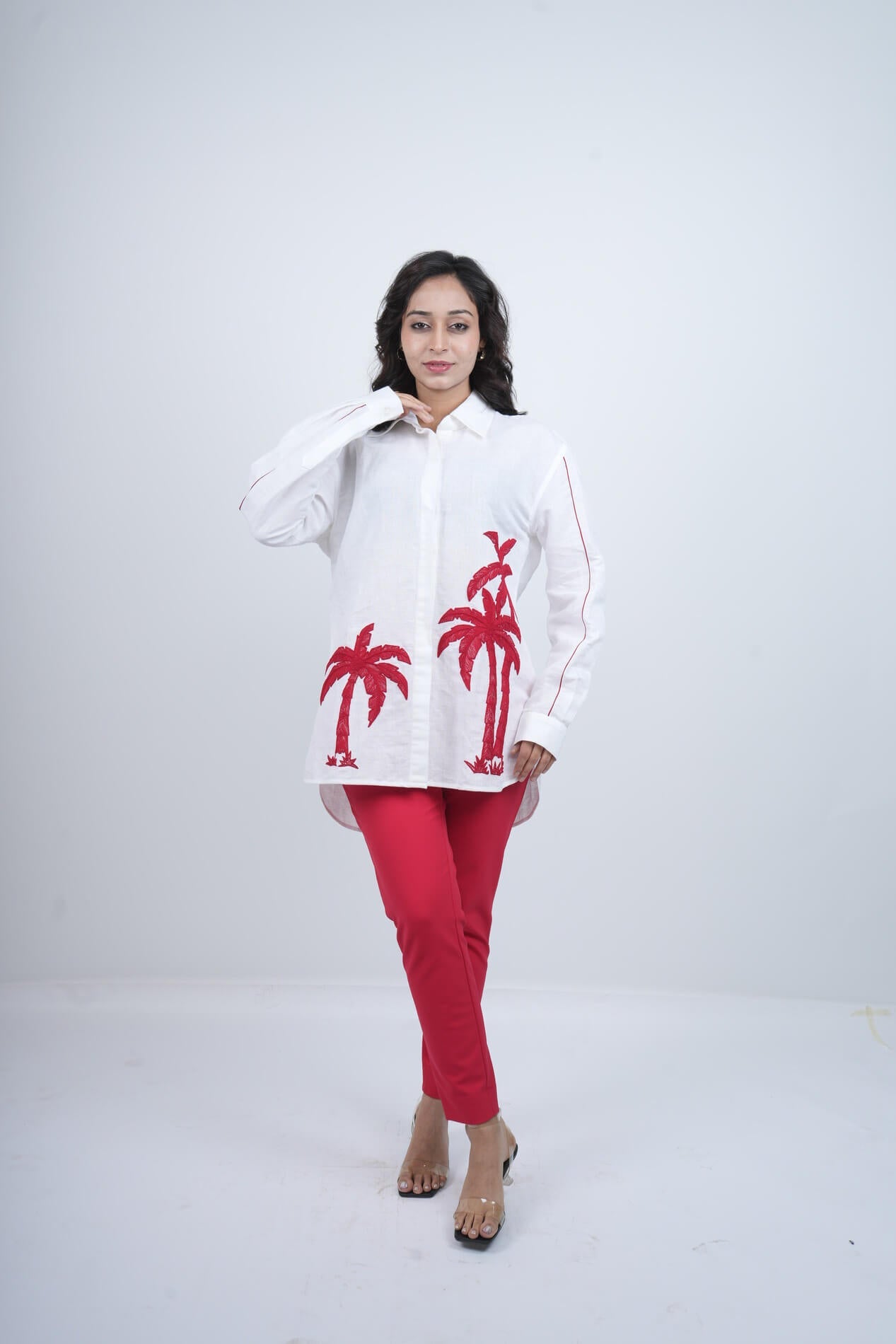 Tropical Muse Embroidered Co-ord Set