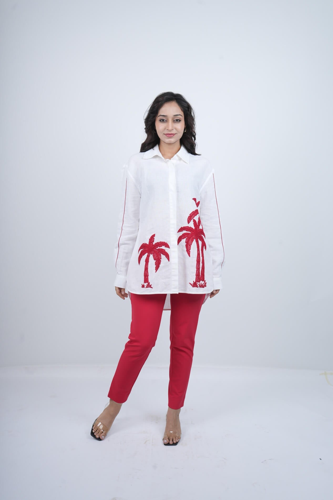 Tropical Muse Embroidered Co-ord Set