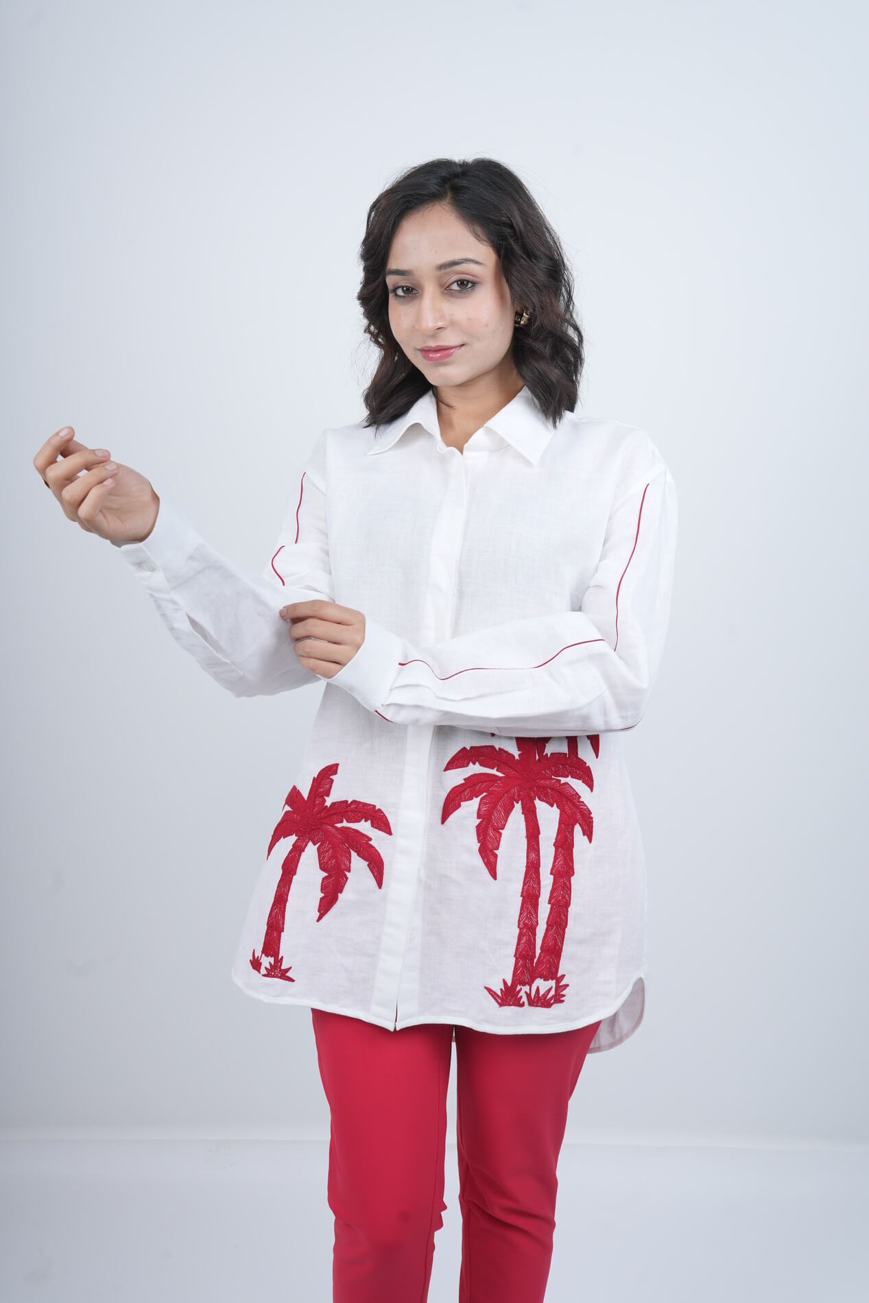 Tropical Muse Embroidered Co-ord Set