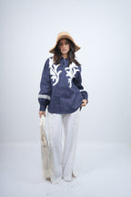 Midnight Flora Embroidered Co-ord Set