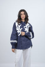 Midnight Flora Embroidered Co-ord Set