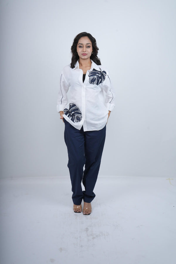 Palm Noir Embroidered Co-ord Set