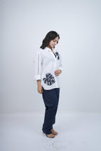 Palm Noir Embroidered Co-ord Set
