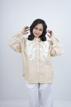 Rafya Embroidered Breeze Linen Shirt