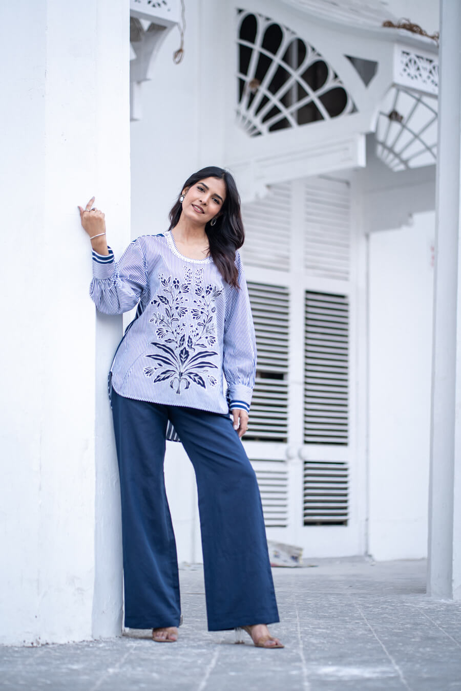 Coastal Calm Stripes cotton