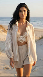 Seersucker Bamboo Cotton Shirt